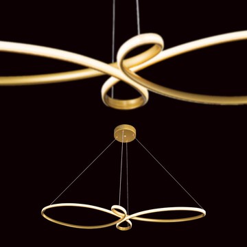 LED50W金色線條餐吊燈 40-70381