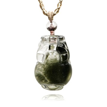 【正佳珠寶】綠幽靈 頂級極淨聚寶盆幽靈 金錢貔貅 17.5g 綠幽靈