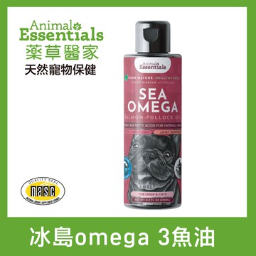 ANIMAL ESSENTIALS 藥草醫家。寵物冰島OMEGA 3魚油 250ml_廠商直送