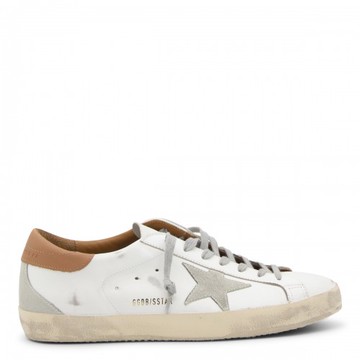 Golden Goose - White And Brown Leather Super-star Sneakers 41
