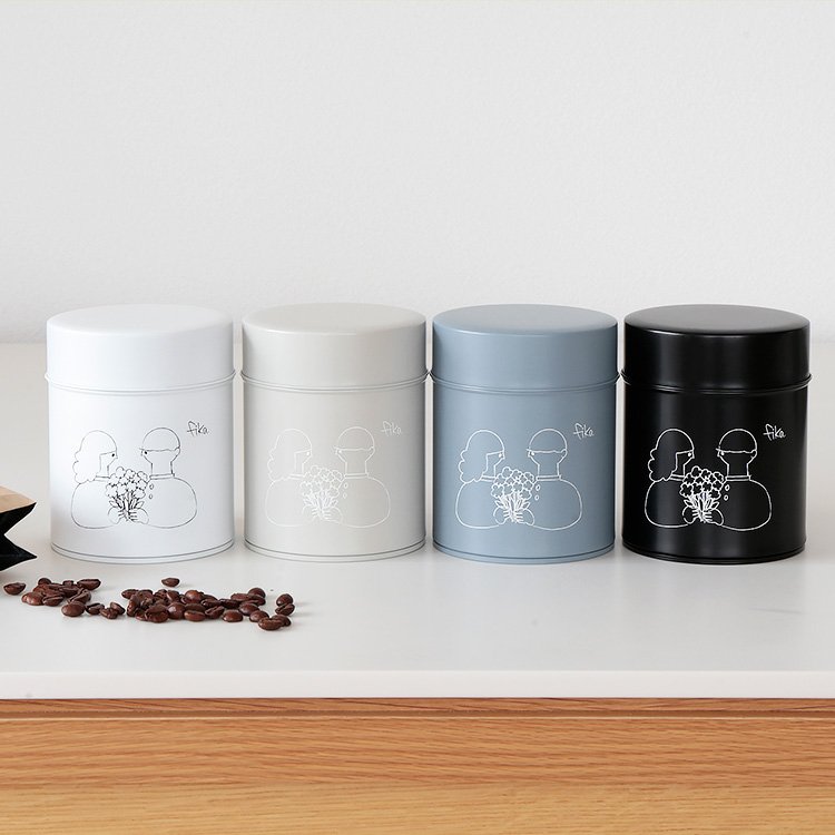 コーヒー缶 Fika フィーカ 225g Boy Girl 北欧 イラスト おしゃれ 珈琲缶 茶筒 保存容器 紅茶 お茶 保存 キッチン カフェ風 かわいい ギフト プレゼント 通販 Lineポイント最大get Lineショッピング