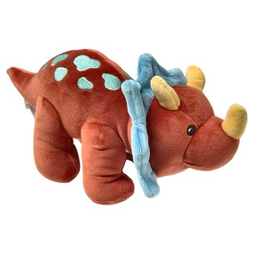 Mary Meyer 蜜兒 安撫玩偶 柔軟材質 可愛動物造型  27 x 15cm  三角龍橘寶 磚紅色  1個