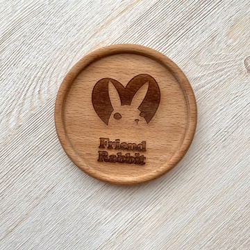 實木質感杯墊 苔球墊 櫸木墊 雕刻杯墊