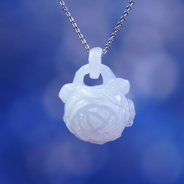 冰種翡翠玫瑰 | 天然緬甸玉A貨翡翠 | 送禮