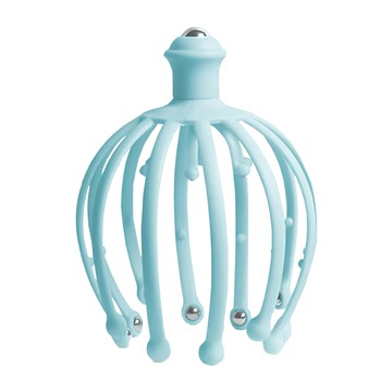 上手家居 雙層頭部穴道按摩器 滾輪按摩、穴位按摩、揉捏、指壓  藍色  1個