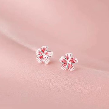 【Emi 艾迷】火焰花浪漫綻放 925銀針 耳環