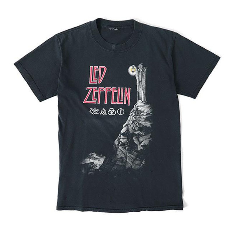 希少70年代 80年代当時物レッド・ツェッペリンTシャツ黒バンド