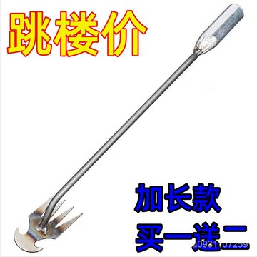🔥臺灣熱賣 優選好物🔥新款除草神器連根拔草工具園藝耙子除根錳鋼小號手握式鬆土挖野菜