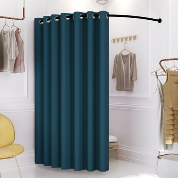 免運 窗簾 門簾 浴簾 試衣間更衣室 門簾架 服裝店移動試衣間門簾試衣圈架子軌道換衣間桿子更衣室隔斷窗簾布特惠/快速出貨Z097