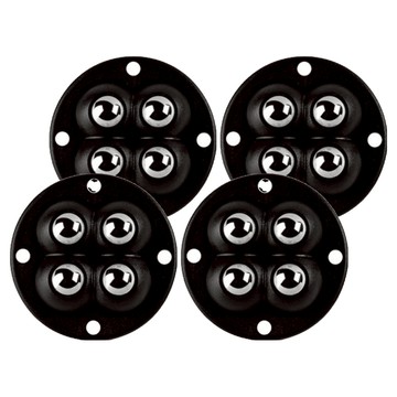 小麥購物 四鋼珠滑輪 L2900 黑色  4.8 x 4.8 x 1.5cm  4個