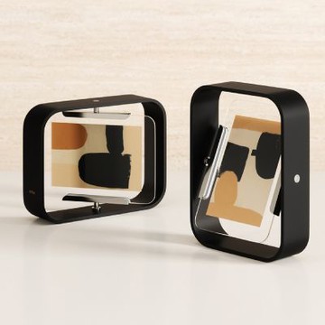 《Umbra》Bellwood木紋旋轉相框-黑木4x6吋-- 照片框