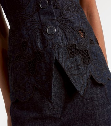 Veronica Beard Mirielle cotton chambray top