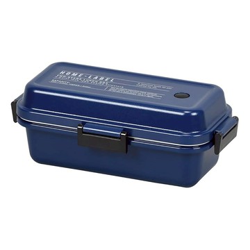 長方形便當盒 日本製 Home Label II D-6722 M  深藍色  1個