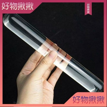 ✨台灣出貨 限時廚房用品玻璃實心水晶擀麵杖玻璃黏土棒壓泥棒擀麵杖