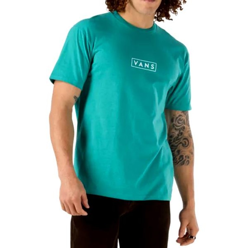 VANS CLASSIC EASY BOX TEE Tシャツ ターコイズ バンズ クラシック イージー ボックスロゴ | LINEショッピング