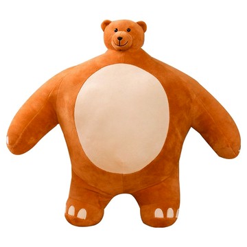 I'CLE 寬肩小頭娃娃 小熊款  24cm  1個  熊款 土色