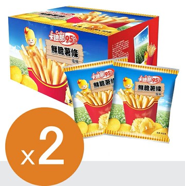 [COSCO代購6]  W117409  卡廸那95℃ 鮮脆薯條鹽味 60公克 X 10入 2組