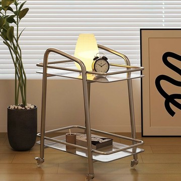 公司貨 免運 可開票 可移動金屬置物架小推車茶幾客廳沙發邊幾床頭邊柜收納桌陽臺角幾