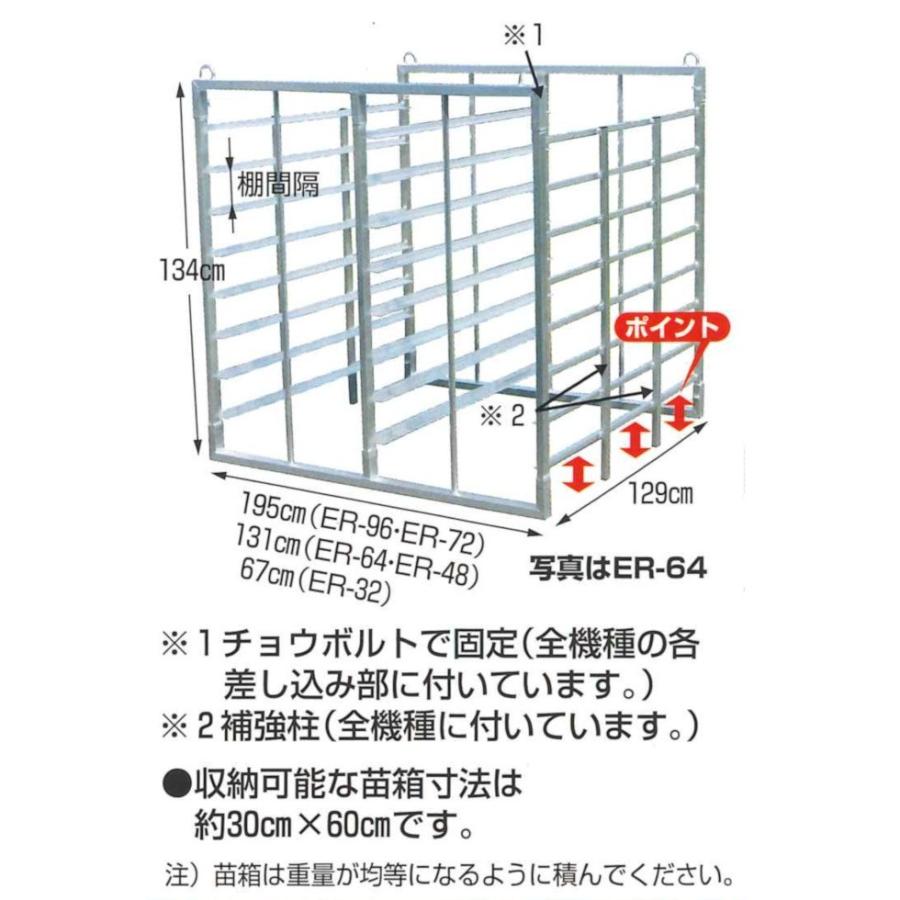 法人宛限定送料無料 ハラックス ナエラック ER-48 アルミ製育苗運搬器