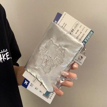 臺灣出貨💥可愛哈嘍貓旅行護照夾收納包錢包一體多功能便攜防盜護照簽證包女