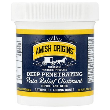 Amish Origins, 深層滲透，疼痛舒緩軟膏，3.5 盎司（99.22 克）