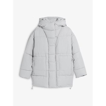 諾諾E站【MK】冬款 女式休閑連帽面包服棉服純色短款棉衣外套