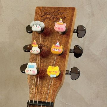 Guitar Player 【小吉飾】弦鈕裝飾配件 派對動物系列