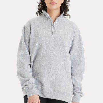 【United Athle】日本無印風T/C 寬鬆立領半拉鍊運動衫長袖上衣 10.0oz. （內刷毛)# 120505 (現貨+預購)