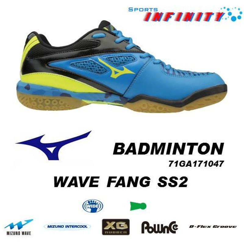 送料無料】mizuno ミズノ バドミントンシューズ WAVEFANGSS 71GA171047