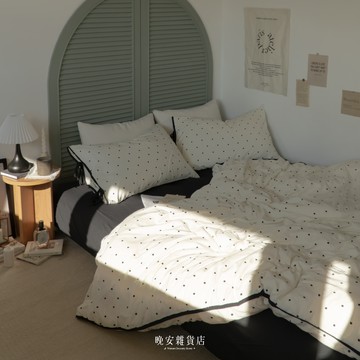 送禮首選🎄韓系蝴蝶結絲帶系列水洗棉【巧克力冰淇淋蛋糕】床單床包組 ｜🎁收禮人自選香｜生日禮物 情人節禮物