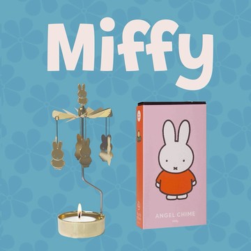 【PLUTO Design】金色米菲兔旋轉燭座(附蠟燭)