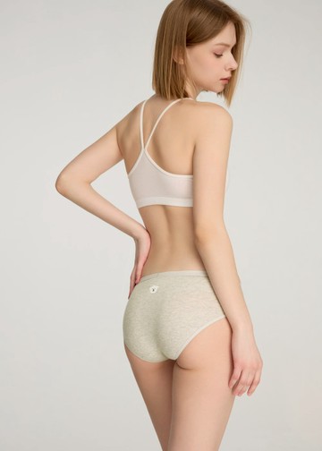 Every Day．低腰三角內褲(淺麻灰-比熊)