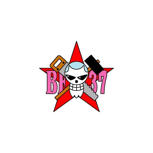 Opt27 フランキー海賊旗 ワンピース One Piece 転写ステッカー 通販 Lineポイント最大0 5 Get Lineショッピング