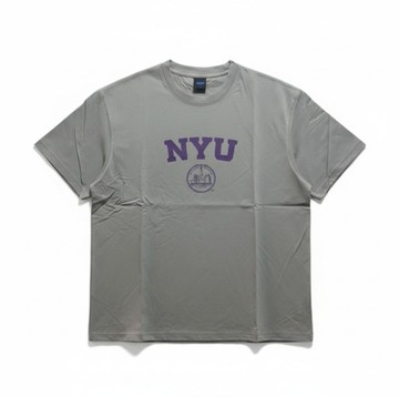 NCAA 短T 紐約大學 灰色 落肩 棉T 短袖 男女 7325800810