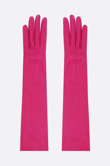 CRIDA San Pellegrino leather long gloves Woman