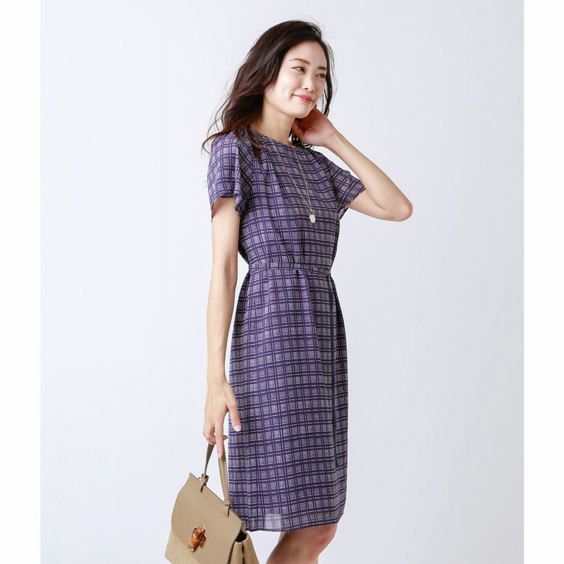 ニューヨーカー Newyorker アーバンスケーププリント ワンピース ネイビー 通販 Lineポイント最大1 0 Get Lineショッピング