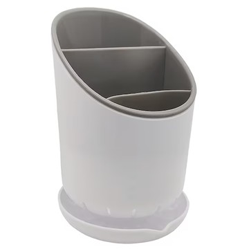 多用途廚房瀝水餐具收納盒 ABS材質 18x12cm  顏色隨機  1個