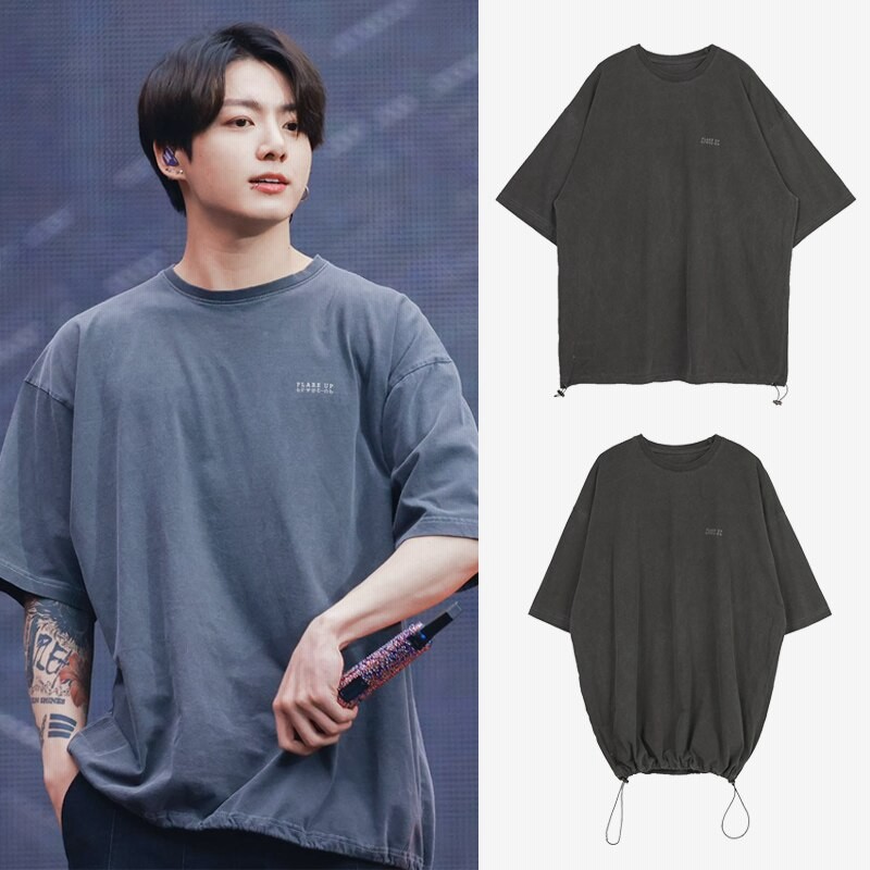 BTS ジョングク着用]Reversible Pigment String Tシャツ 半袖愛用春夏