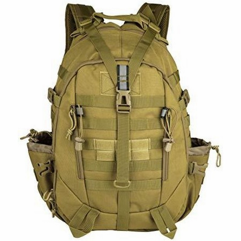 Lhi ミリタリータクティカルバックパック メンズ 45l アーミーパック バグアウトバッグ Molle リフレクター付きリュックサック タン 45 通販 Lineポイント最大get Lineショッピング