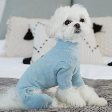 純棉親膚寵物四腳衣秋冬裝狗狗衣服泰迪打底衫比熊小型犬幼犬保暖