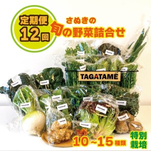  野菜 特別栽培 定期便 セット 12回 1年間 野菜 定期便 大容量 野菜 定期便 詰め合わせ 野菜 定期便  無農薬 10～15種類 3～4人 TAGATAME 野菜 定期便 タガタメ 野菜 定期便 無農薬野菜 野菜 定期便 野菜セット 野菜 定期便 旬 野菜 定期便 香川県 野菜 定期便 さぬき市 野菜 定期便  