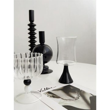 態生活 高檔輕奢耐高溫玻璃紅酒杯ins風創意高顏值氣泡酒香檳杯子