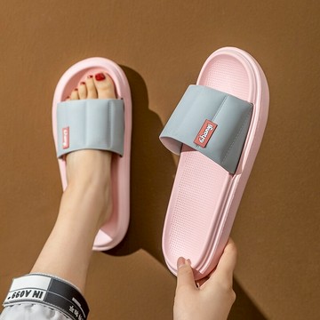 踩屎感拖鞋女夏季外穿厚底情侶室內居家用浴室洗澡防滑防臭涼拖男