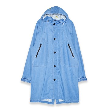 5th STREET｜中性｜長版防水外套｜石洗藍