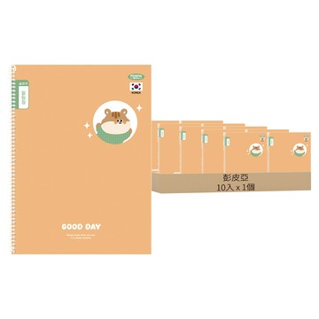 Penpia 1000 國小生用彈簧聯絡簿 10入組  顏色隨機  1個