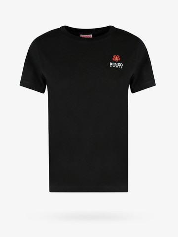 Cotton t-shirt with frontal logo - KENZO PARIS - gender_Woman