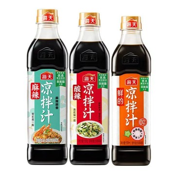 海天酸辣涼拌汁 陳醋醬 味事達醬油 海天醬油調料 涼拌汁 海鮮撈汁沾醬酸辣鮮爽複 合醬醬 醋蒜醬