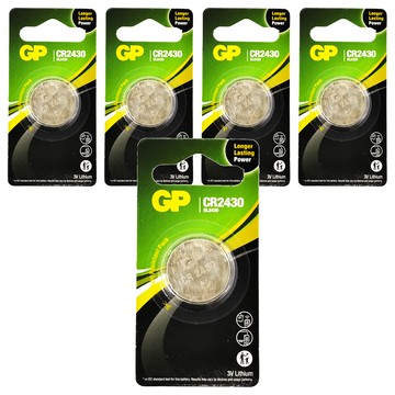 GP Batteries 超霸 CR2430 鋰電池  5顆  1入