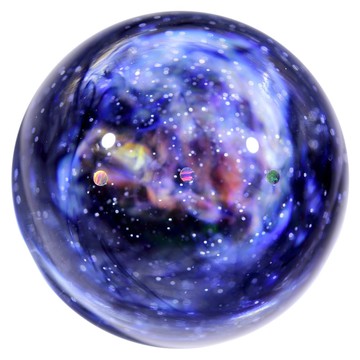 59mm 兩面星雲宇宙玻璃球擺設 no.M263