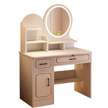 免運 可開發票 化妝桌 梳妝臺斗柜一體化妝桌床邊小戶型房間風化妝桌家用簡約臥室梳妝臺 快速出貨
